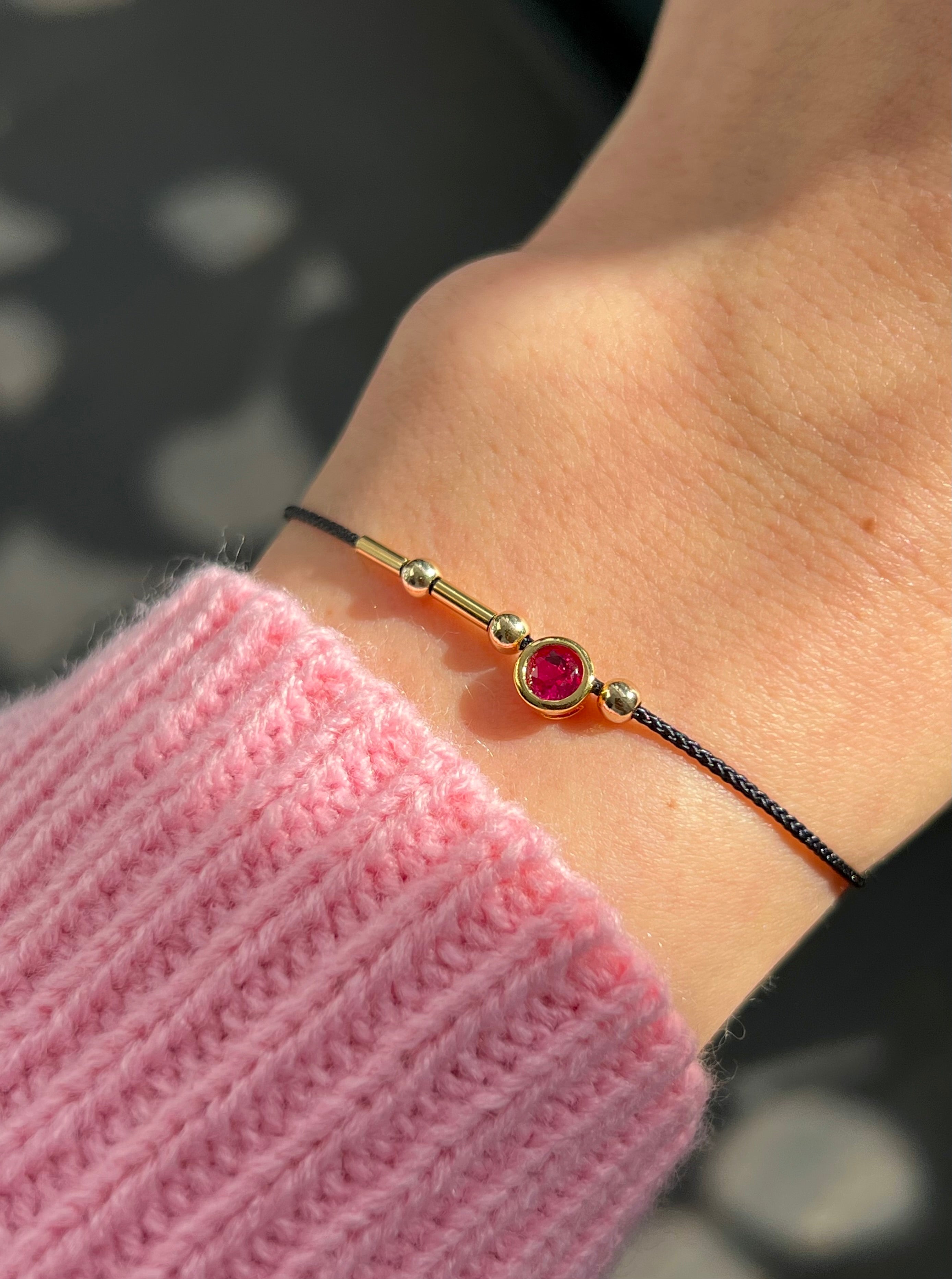 Morse Birthstone Bracelet