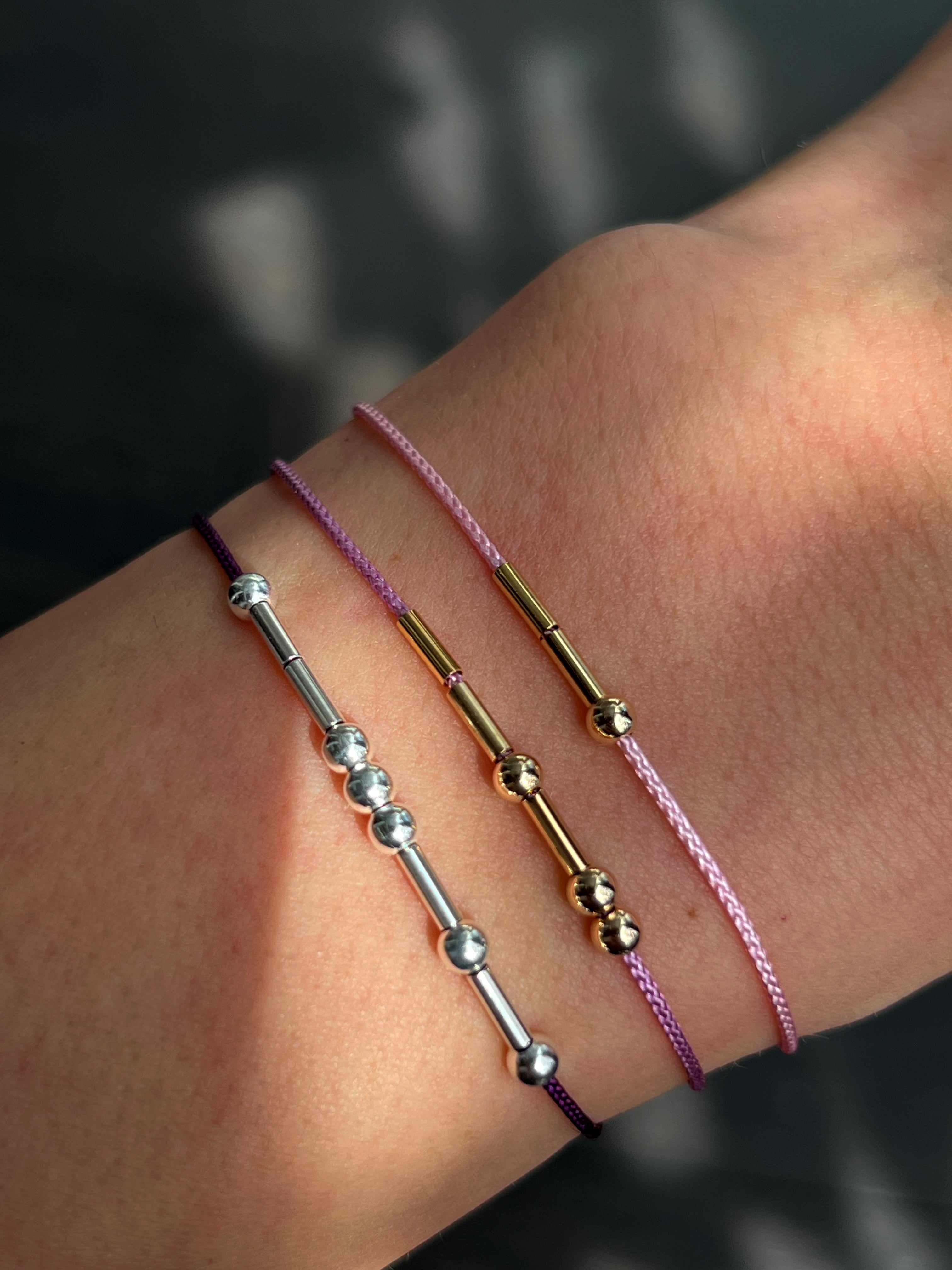 Cord Morse Bracelet