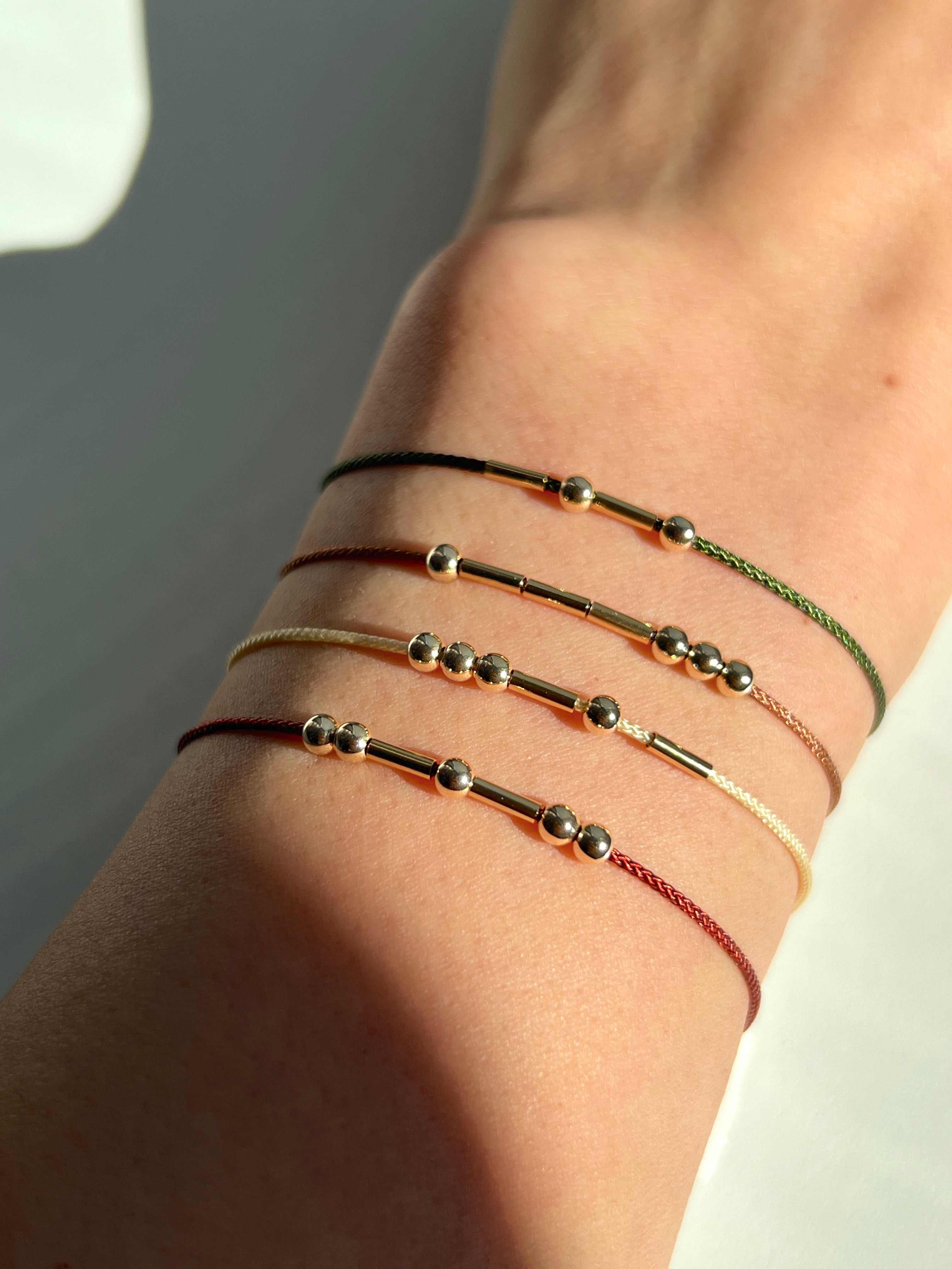 Cord Morse Bracelet