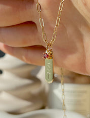 Initial Bar Necklace
