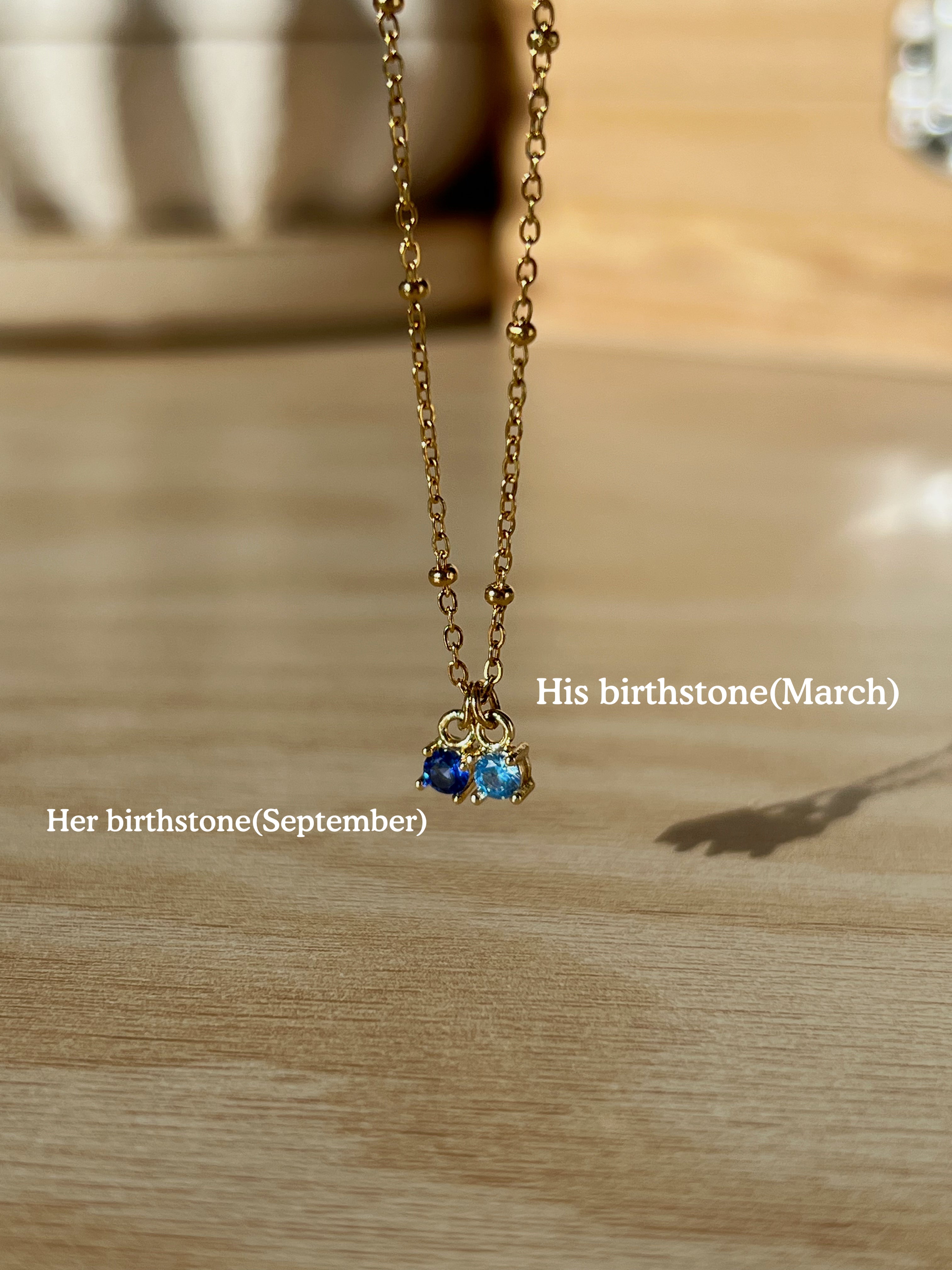 Birthstone Charm for Necklace