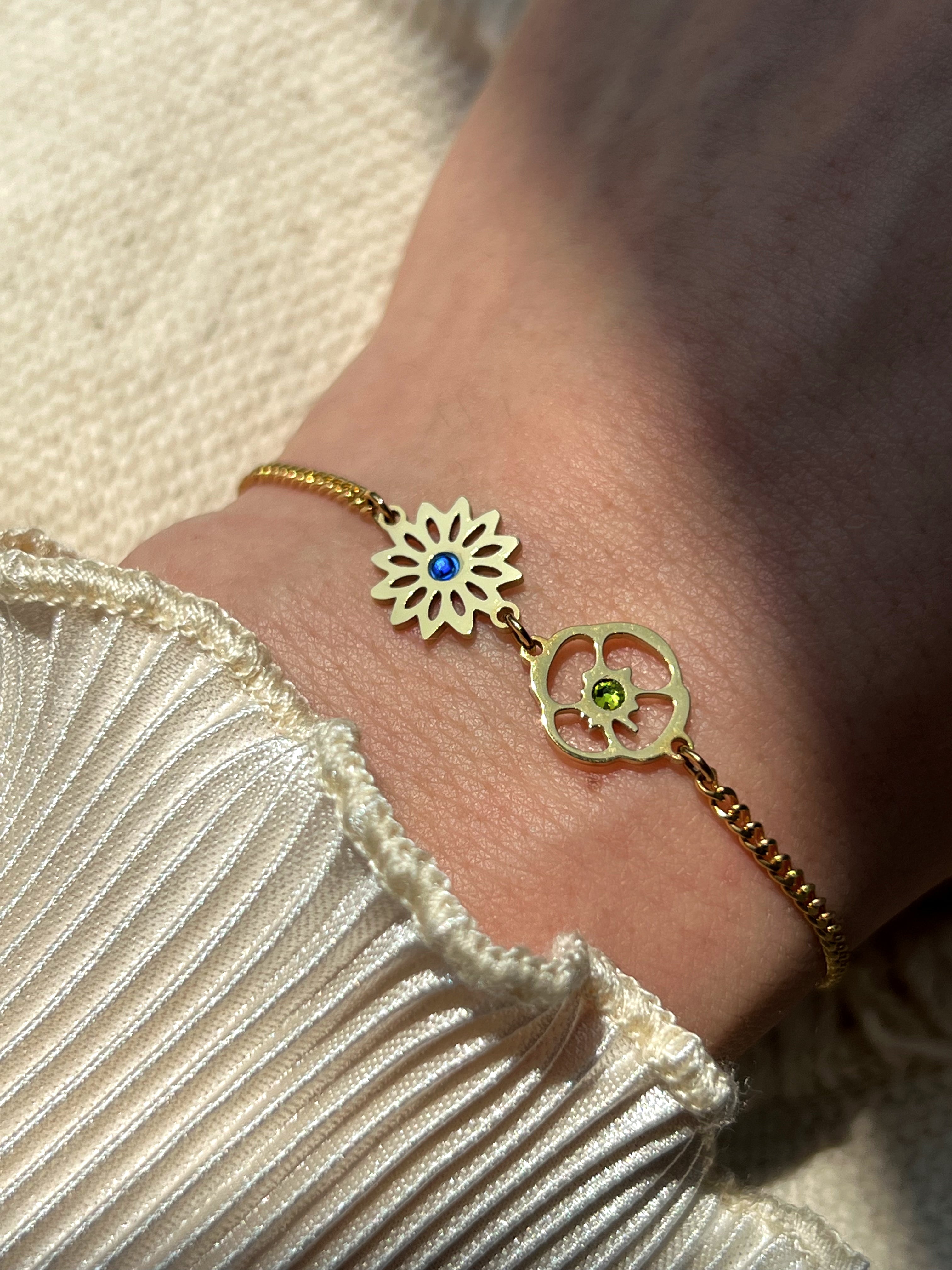 Birth Flower Bracelet