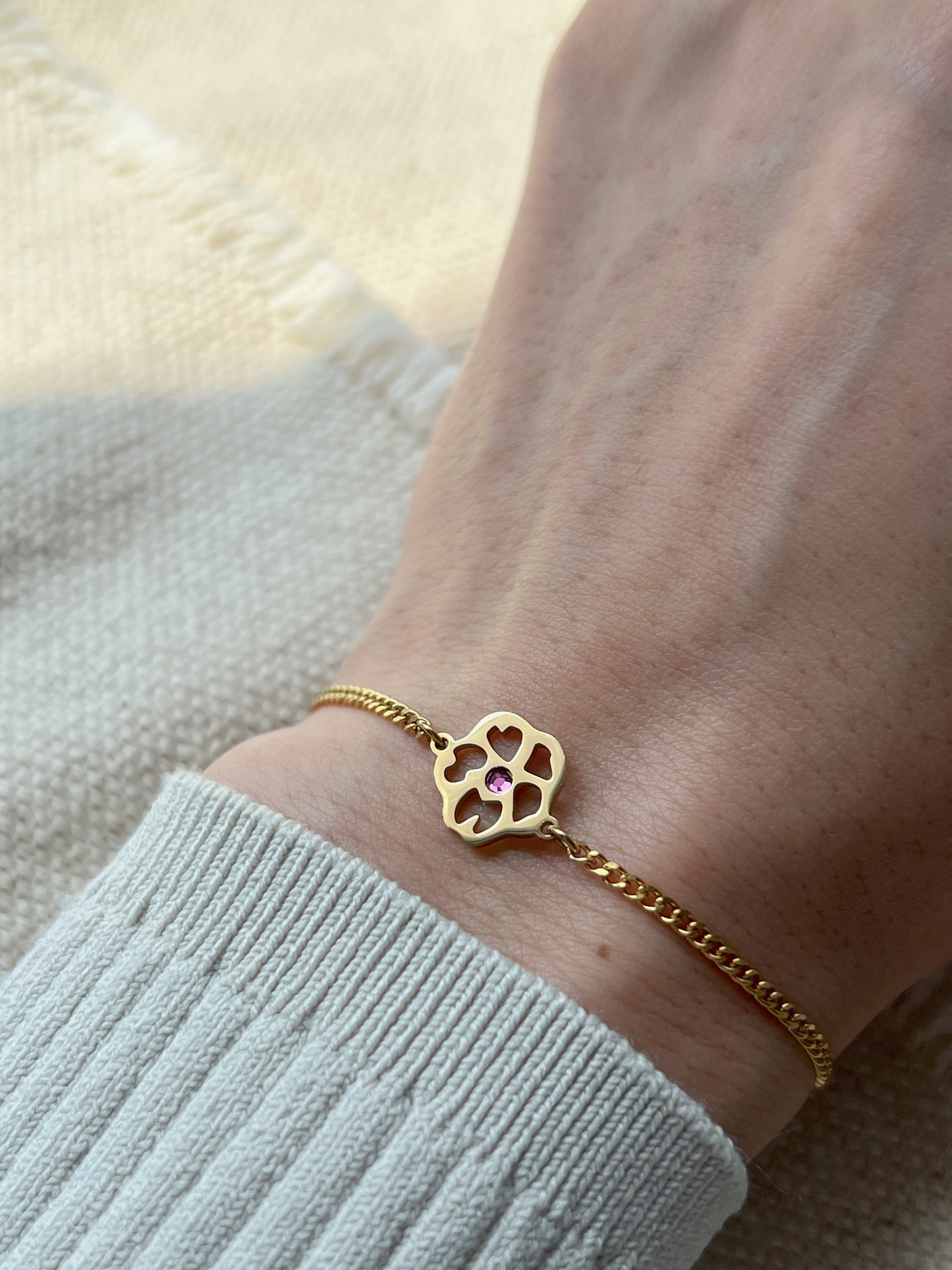 Birth Flower Bracelet