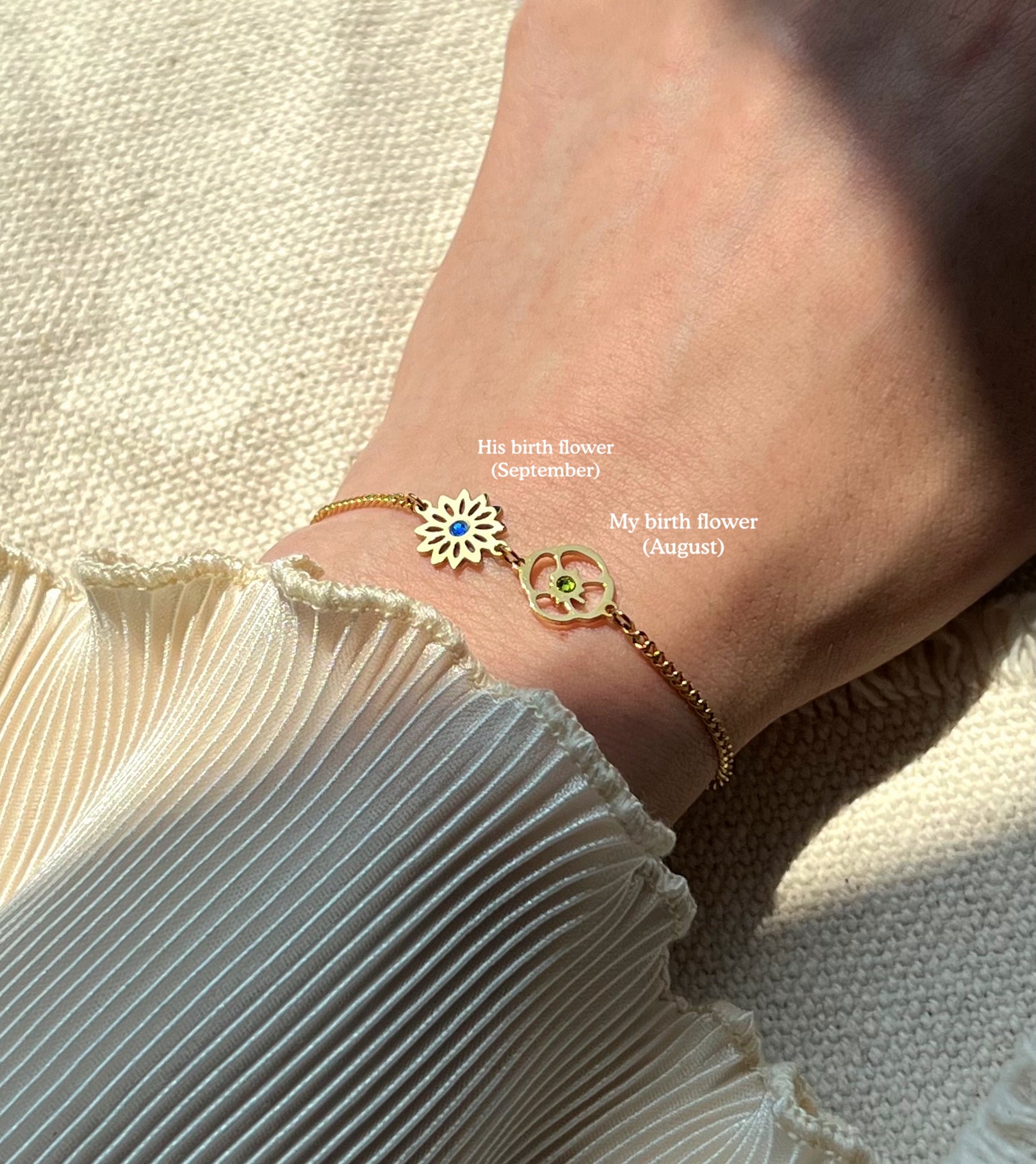 Birth Flower Bracelet