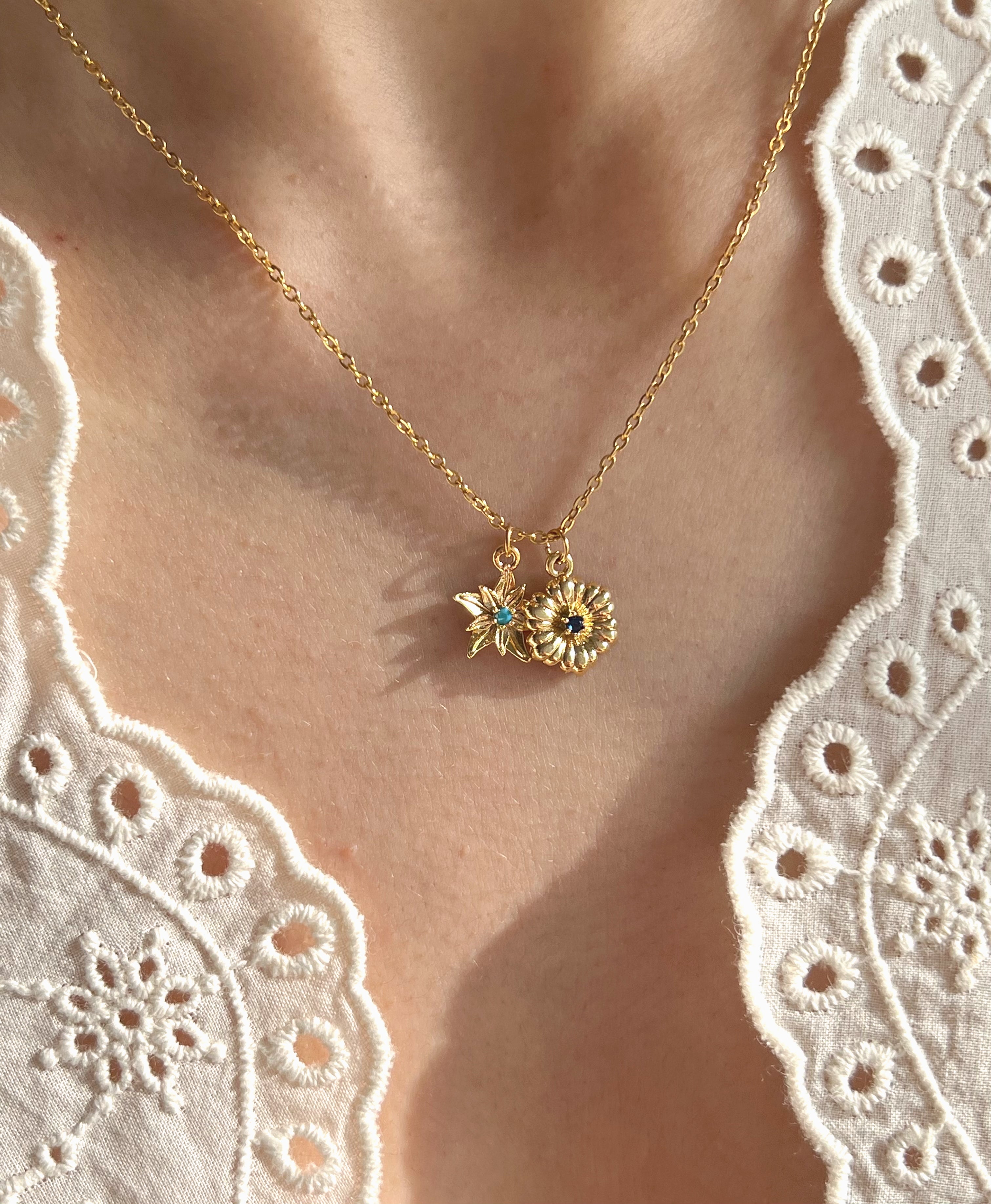 Birth Flower Necklace