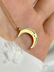 Diamond Crescent Necklace