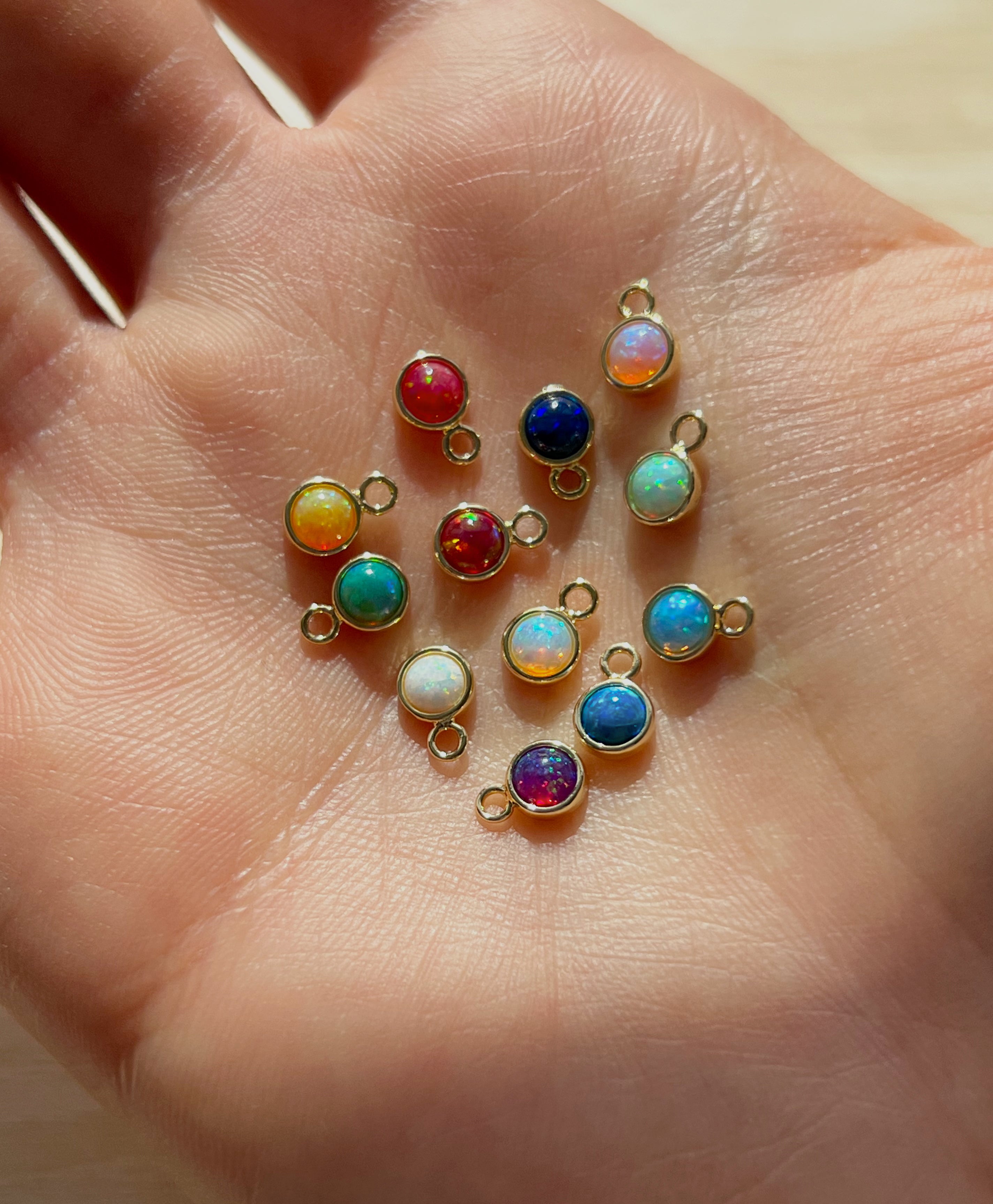 Opal Birthstone Necklace