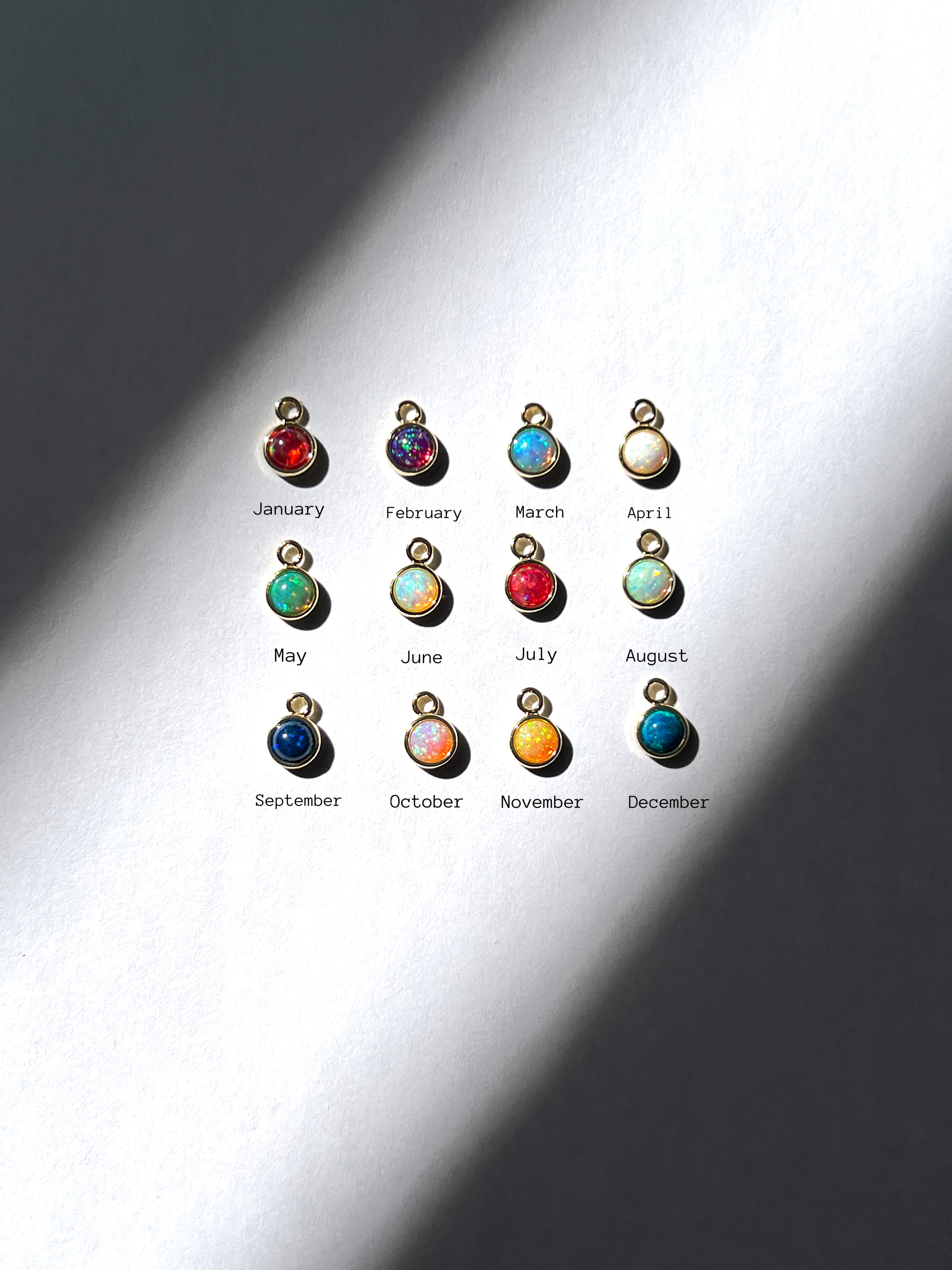 Opal Birthstone Necklace