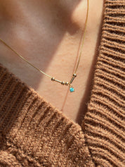 Morse Birthstone Necklace