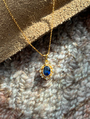 Diamond Sapphire Necklace