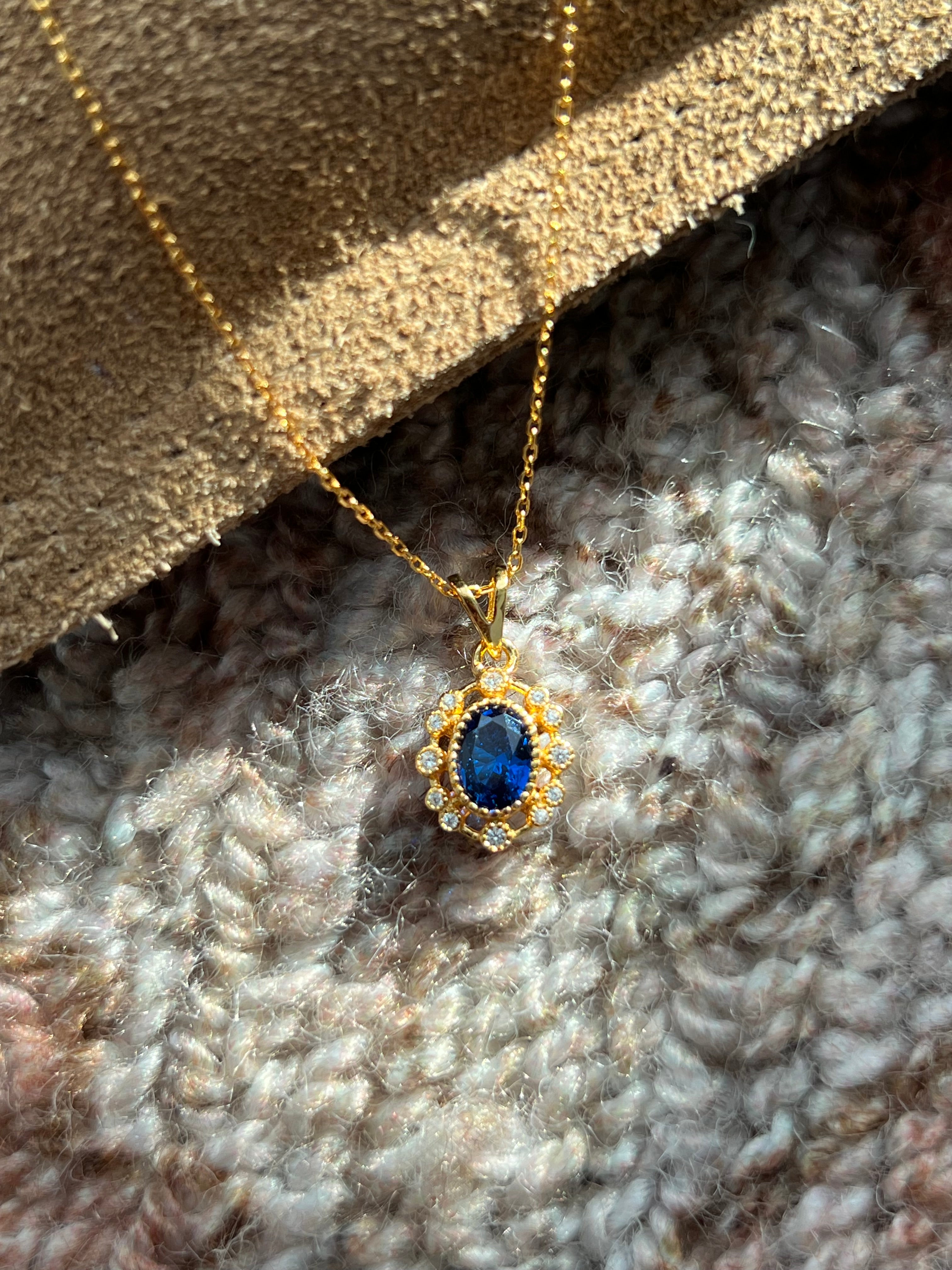 Diamond Sapphire Necklace