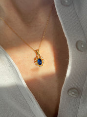 Diamond Sapphire Necklace