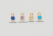 Birthstone Charm for Necklace